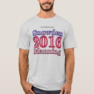 Snowden/equipamento do t-shirt da eleição 2016
