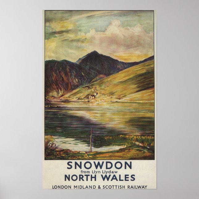 Snowdon Mountain View Poster (Frente)