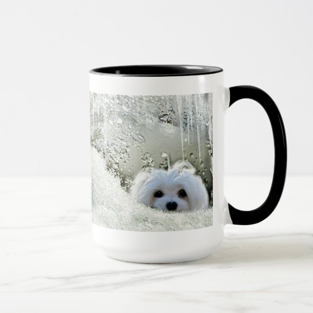 Snowdrop a caneca maltesa (Direita)