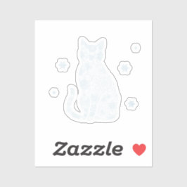 Snowflake Kitty — Adesivo de Gato de Inverno Minim