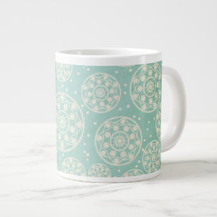 Snowflake toca na caneca especial azul-aqua