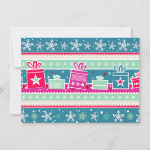 Snowflakes e Apresenta convite postal