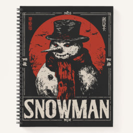 Snowman Assombrado com Red Scarf | Inverno escuro