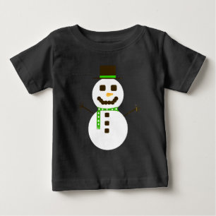 Snowman Baby T-Shirt Congelado