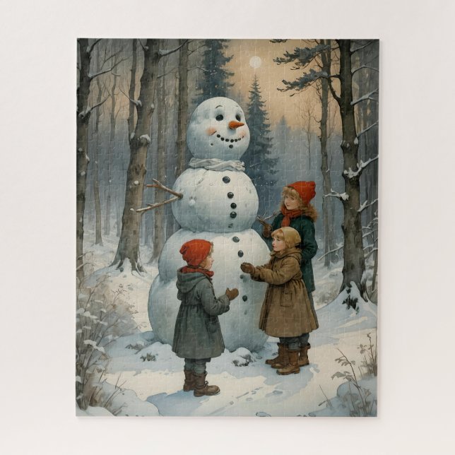 Snowman Builders Quebra-cabeça (Vertical)