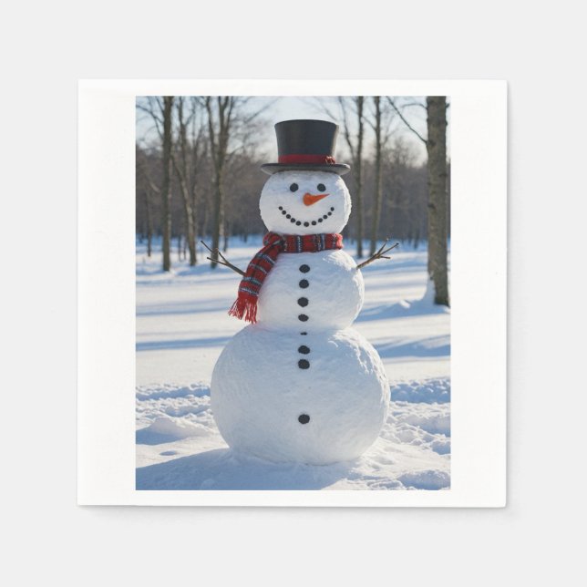 Snowman guardanapo (Frente)