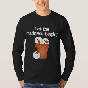 Snowman Holiday Madness T-shirts e presentes