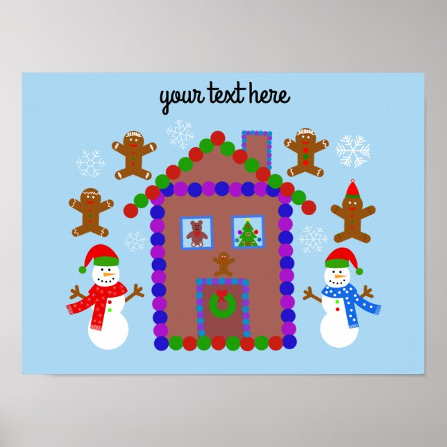 Snowman & House #3 Poster (Frente)