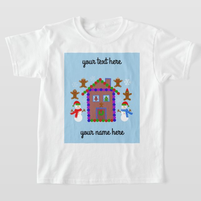 Snowman & House #3 T-Shirt (Postura )