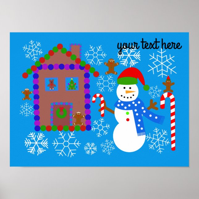 Snowman & House nº 2 Poster (Frente)