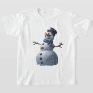 Snowman Kids T-Shirt congelado