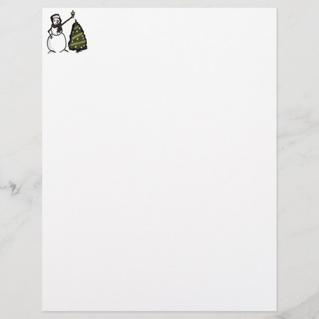 Snowman Letterhead (Frente)