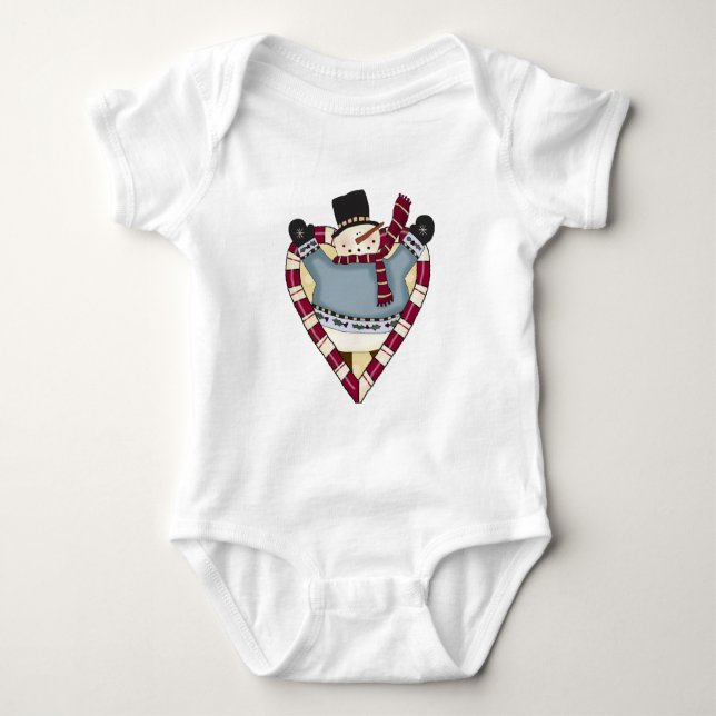 Snowman Love T-shirts e presentes (Frente)