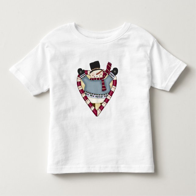 Snowman Love T-shirts e presentes (Frente)