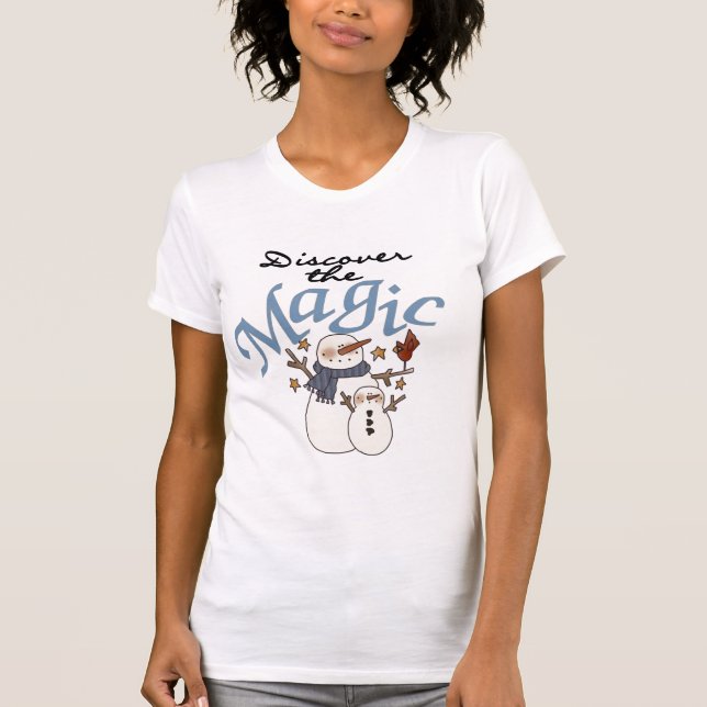 Snowman Magic T-shirts e presentes (Frente)