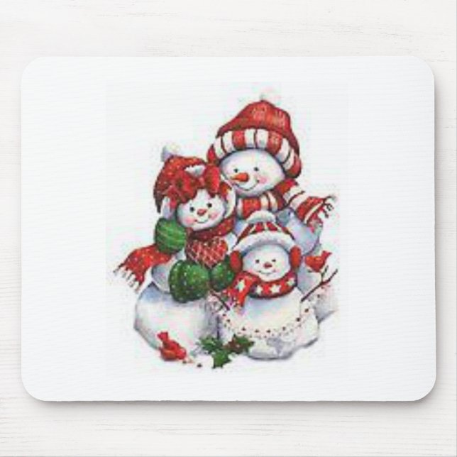 Snowman Mouse Pad (Frente)