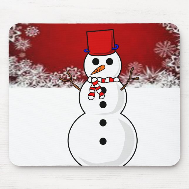 Snowman Mouse Pad (Frente)