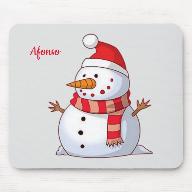 Snowman Mouse Pad (Frente)