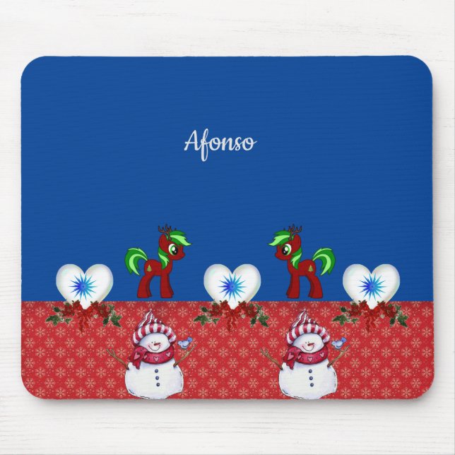 Snowman Mouse Pad (Frente)