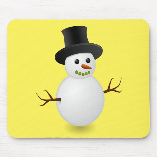 Snowman Mouse Pad (Frente)