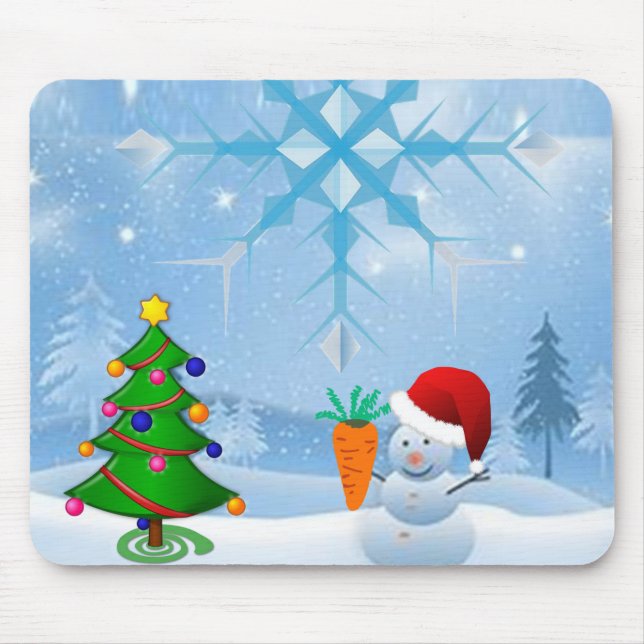 Snowman Mouse Pad (Frente)