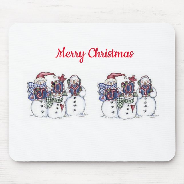 Snowman Mouse Pad (Frente)