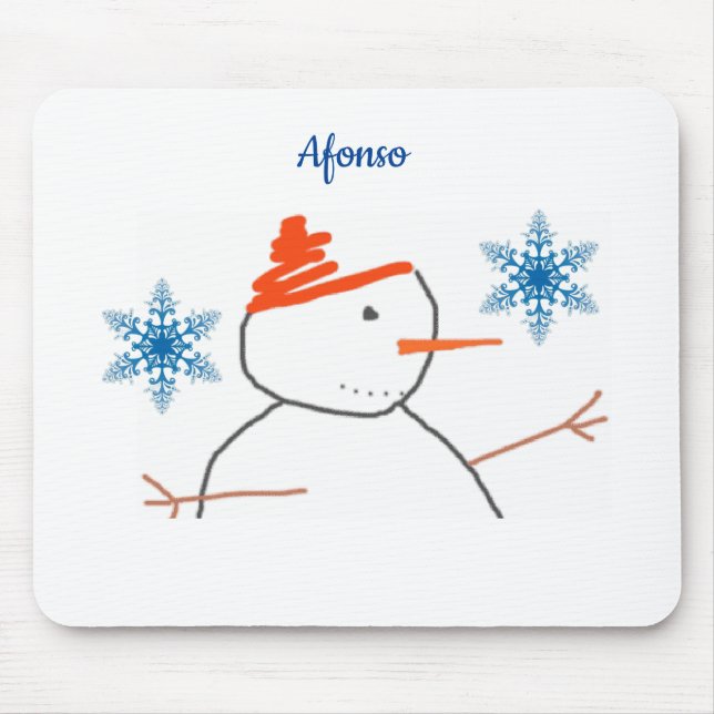 Snowman Mouse Pad (Frente)