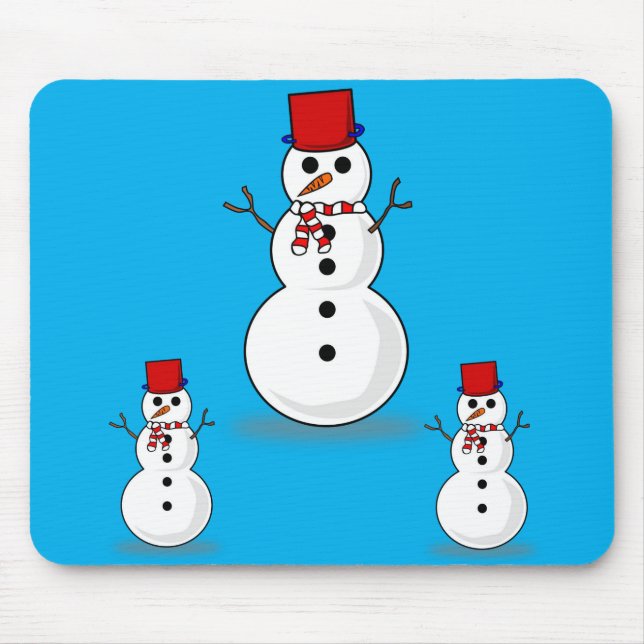 Snowman Mouse Pad (Frente)