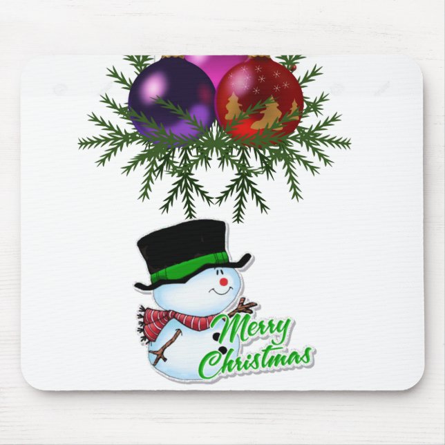 Snowman Mouse Pad (Frente)