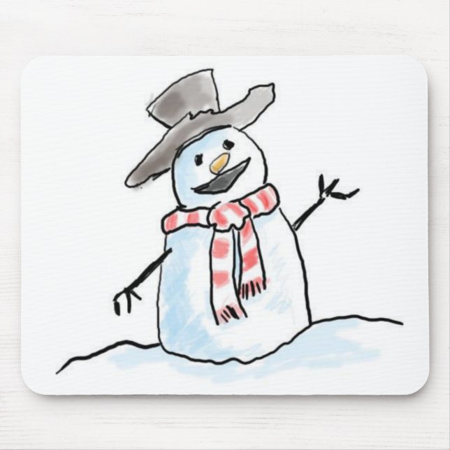 Snowman Mouse Pad (Frente)