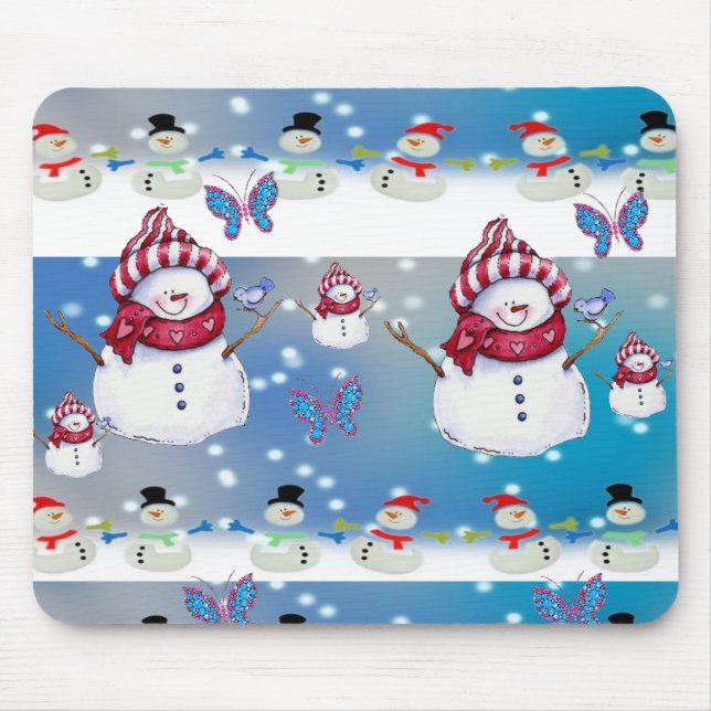 Snowman Mouse Pad (Frente)