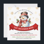 Snowman Neve Muito Divertido Convite De Natal<br><div class="desc">Snowman Neve Um Convite De Natal Muito Divertido.</div>
