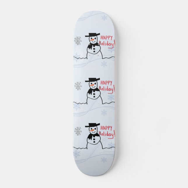 Snowman Skateboard (Frente)