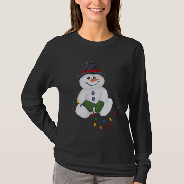 Snowman T-Shirt (Sentado) (Frente)