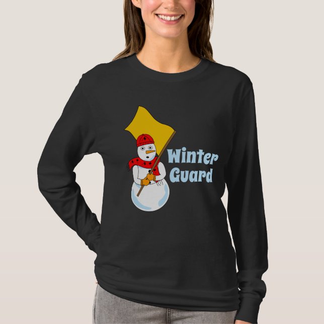 Snowman Winter Guarda T-Shirt (Frente)