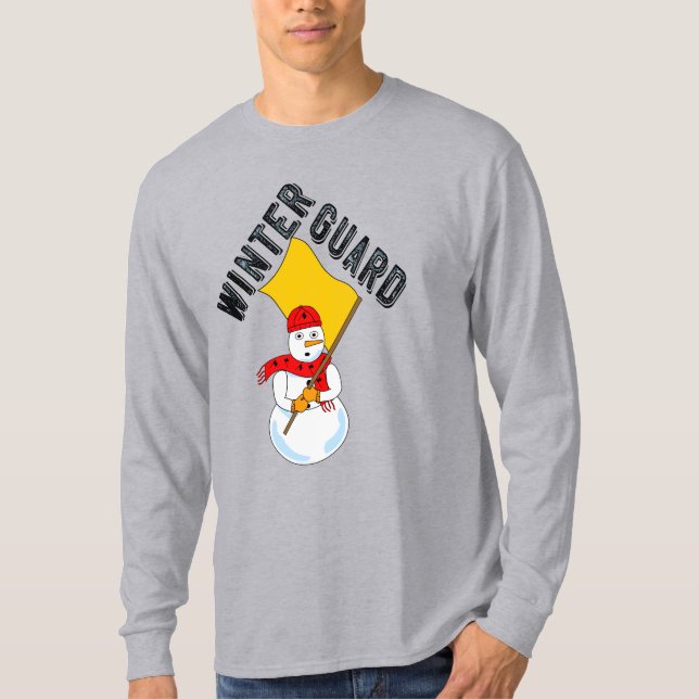 Snowman Winter Guarda T-Shirt (Frente)