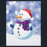 Snowman Winter Merry Christmas Snow<br><div class="desc">Bonito boneco de neve no Tema de Natal da neve Doormat.</div>