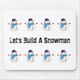 Snowman Winter Mouse Pad
