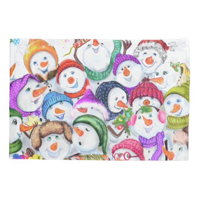 Snowmans Travesseiro de Natal Gift (Verso)