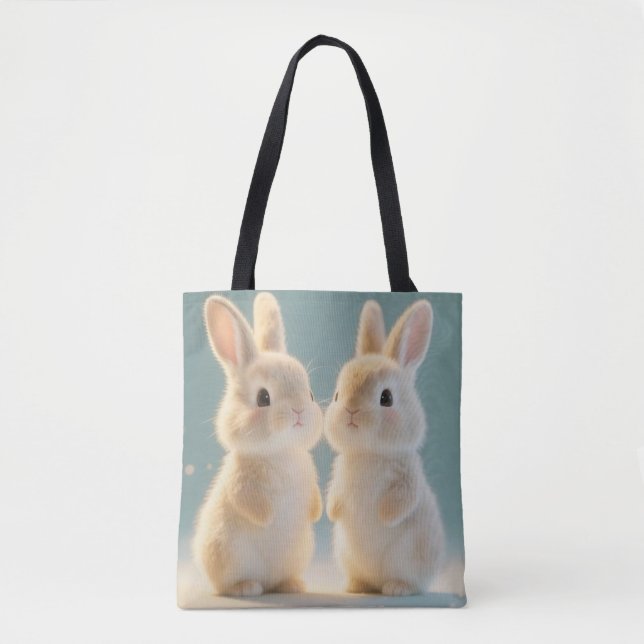 Snowy Bunny Tote Bag (Frente)