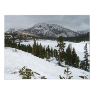 Snowy Ellery Lake California Fotografia de inverno