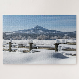 Snowy Mountain Scenic Quebra-cabeça