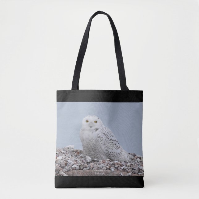Snowy Owl em Shells Bolsa (Frente)