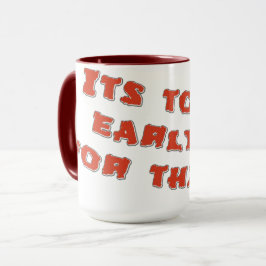 Só acordei, preciso de caneca de café