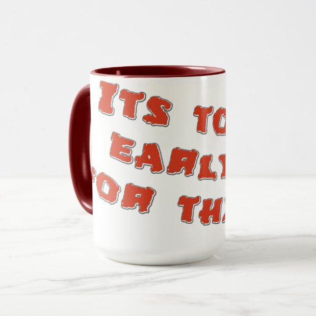 Só acordei, preciso de caneca de café (Frente Esquerda)