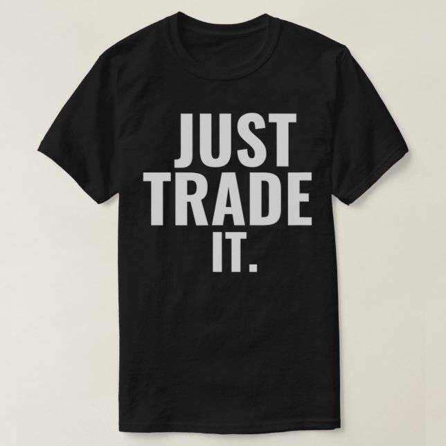 SÓ COMERCIALIZAR A Camisa Do Mercado De Ações (Frente do Design)