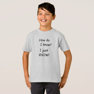 SÓ CONHEÇO T-Shirt Para Crianças