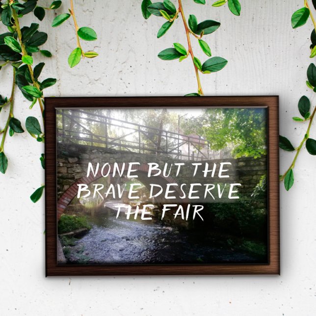 Só os corajosos merecem a ponte poster (Criador carregado)