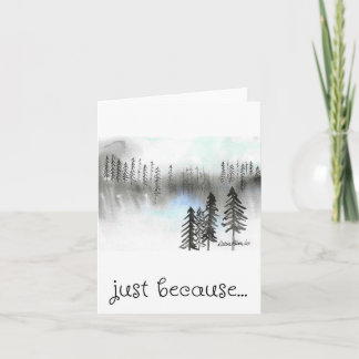 Só Porque, Impressão De Pintura, Cartão Florestal