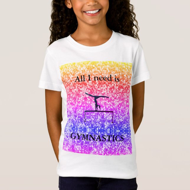 Só preciso de GYMNASTICS Kids T-Shirt (Frente)